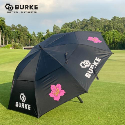 BURKE 杜鹃花 高尔夫防晒伞 高尔夫紫外线雨伞 单层大号伞