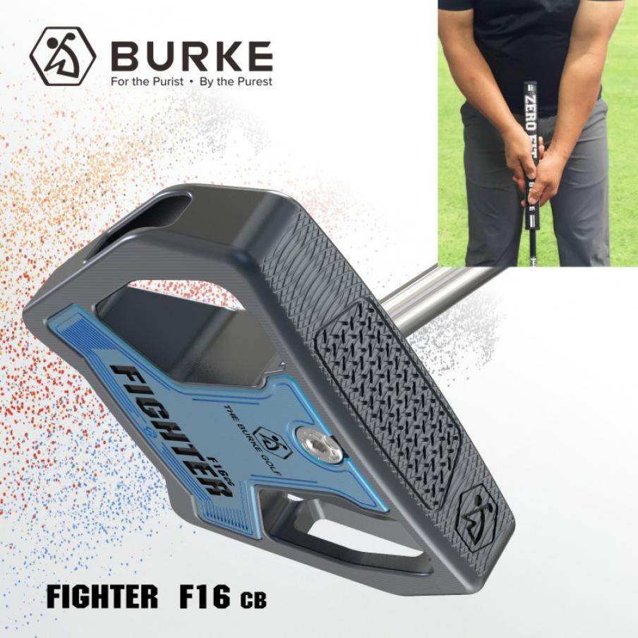 BURKE高尔夫球杆2025新款推杆Fighter战斗机系列F16CC零扭距 更精准 臂推