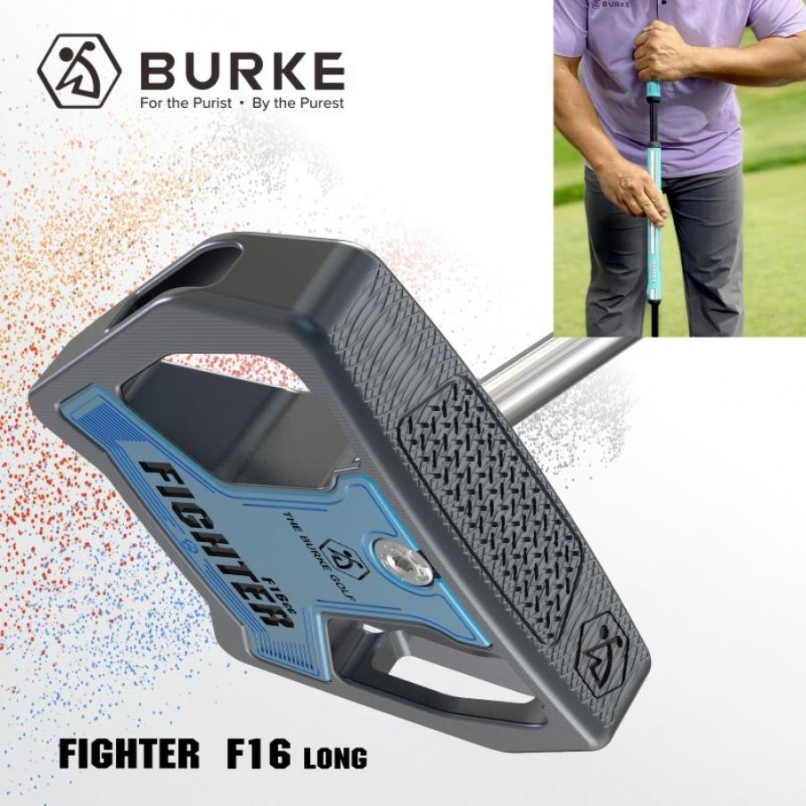 BURKE高尔夫球杆2025新款推杆Fighter战斗机系列F16CC零扭距 更精准 胸推
