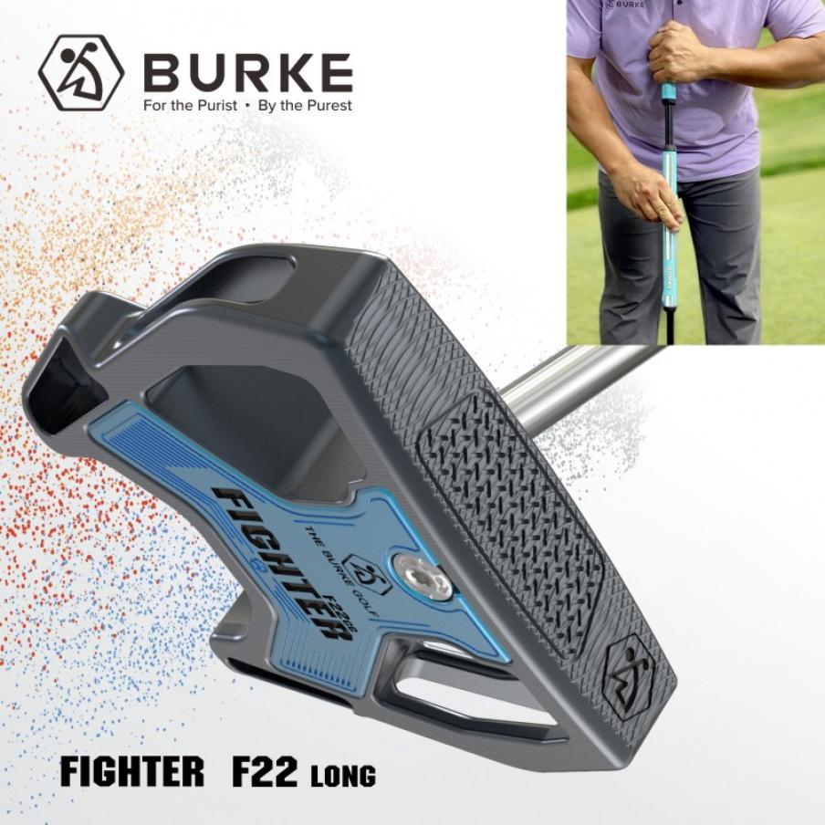 BURKE高尔夫球杆2025新款推杆Fighter战斗机系列F22CC零扭距 更精准 胸推